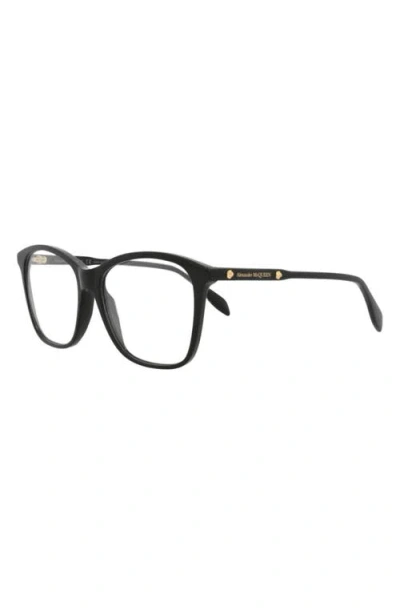 Alexander Mcqueen Mcqueen 54mm Square Optical Glasses In Pattern