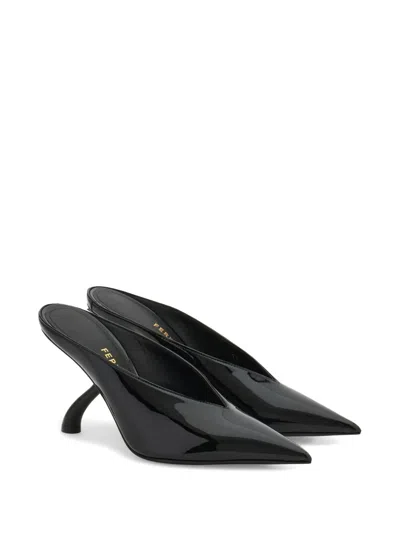 Ferragamo Sculptural-heel Mules In Multi