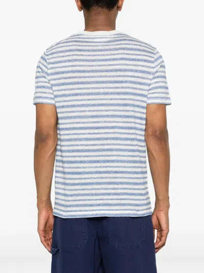 A.p.c. Ray Striped T-shirt In Blue