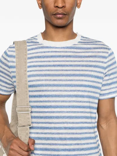 A.p.c. Ray Striped T-shirt In Blue