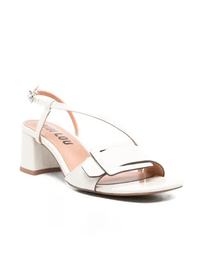 Bibi Lou Buckle-strap Sandals In White
