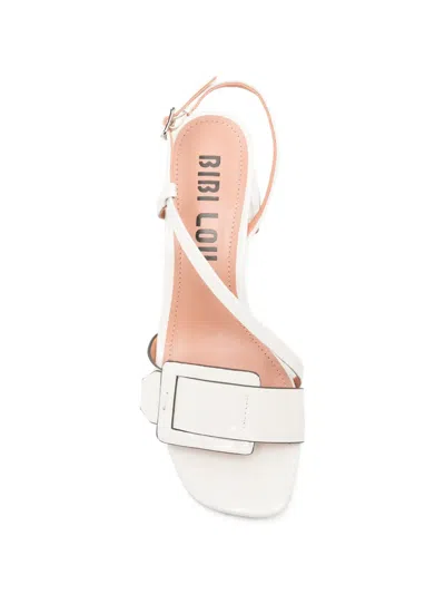 Bibi Lou Buckle-strap Sandals In White