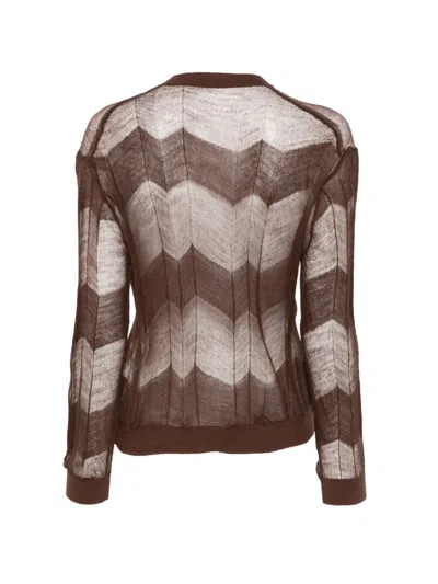Sofie D'hoore Moraca Chevron Sweater In Multi