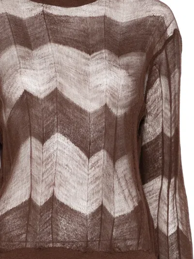 Sofie D'hoore Moraca Chevron Sweater In Multi
