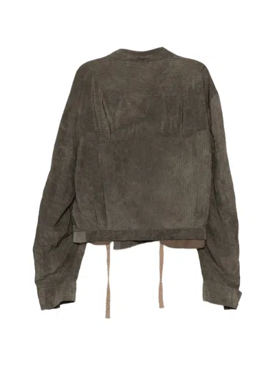 Ziggy Chen Pinstripe Jacket In Brown