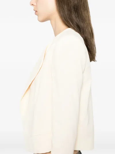 Pre-owned Chloé Cropped Blazer In Neutral