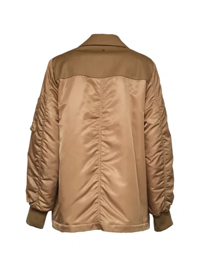 Dondup Double-breasted Flap-pocket Jacket In Brown