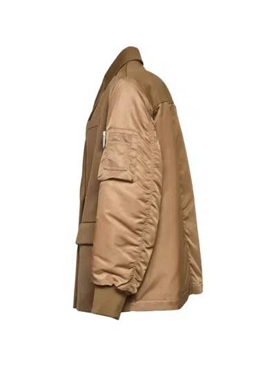 Dondup Double-breasted Flap-pocket Jacket In Brown