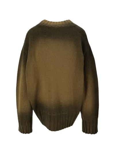 Attico Sprayed-wool Sweater In Multi