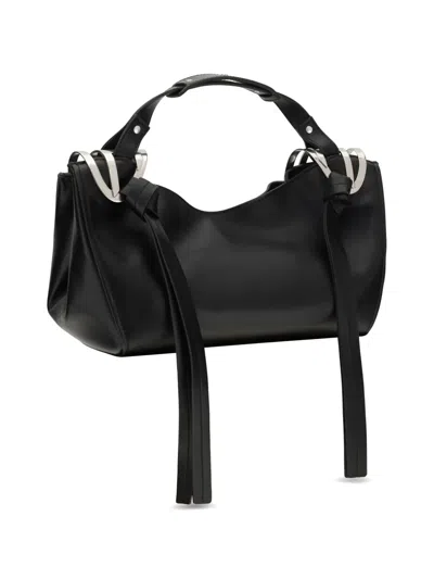 Diesel Knot Top Handle Shoulder Bag In Black