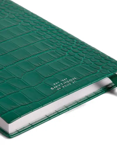 Smythson Soho Mara Notebook In Green