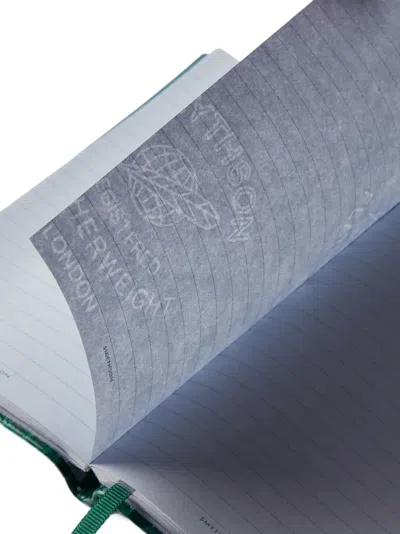 Smythson Panama Mara Notebook In Green