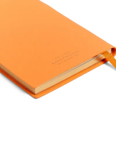 Smythson Panama Notebook In Orange