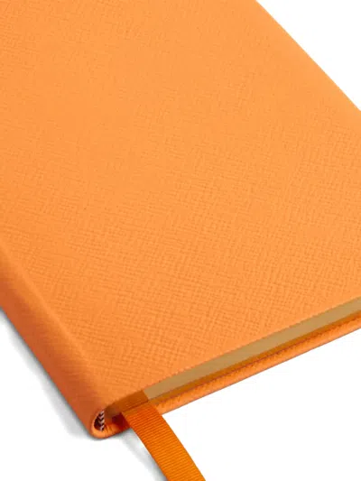 Smythson Soho Notebook In Orange