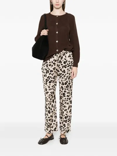 Marella Leopard-print Trousers In Multi