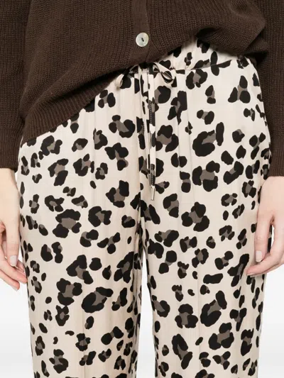 Marella Leopard-print Trousers In Multi