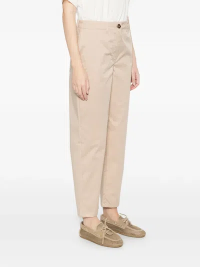 Marella Buttoned Trousers In Neutral