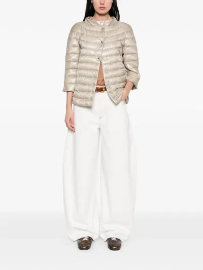 Herno Quilted Jacket In Neutral