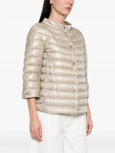 Herno Quilted Jacket In Neutral