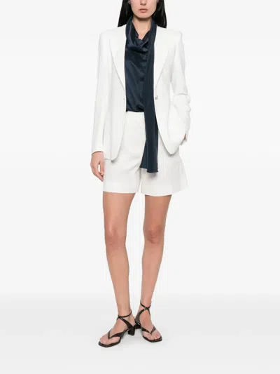 Tagliatore Single-breasted Blazer In White