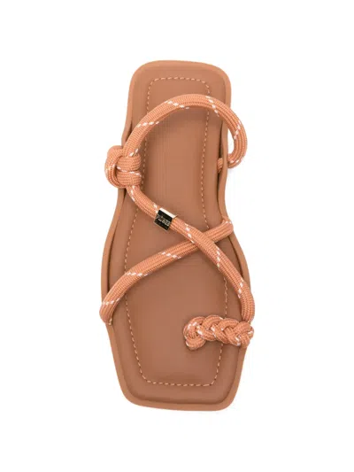 Flowze Fló Square Strap Sandals In Yellow