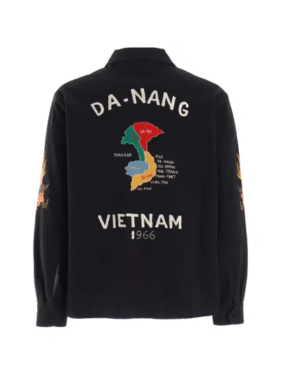 Y's Embroidered Jacket In Black