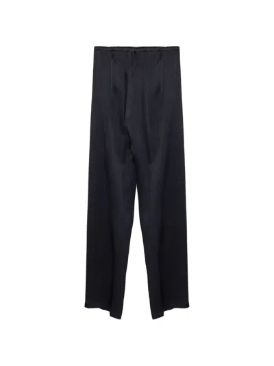 Semicouture Elasticated Drawstring Trousers In Black