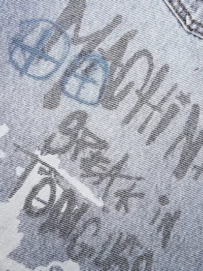 Ksubi Maxx Graffiti Shorts In Blue