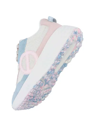 No Name Logo Panel Sneakers In White