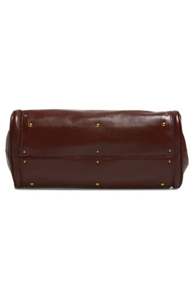 Chloé Paddington Brown Shoulder Bag With Oversized Padlock And C-shaped Buckles In Grainy Leather Woman In Brown