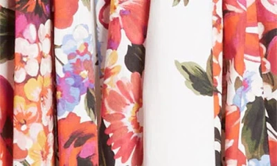Dolce & Gabbana Cotton Dress With A Bouquet Of Flowers Print Dresses White In White