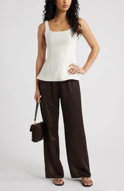 Open Edit Flared Tank In White