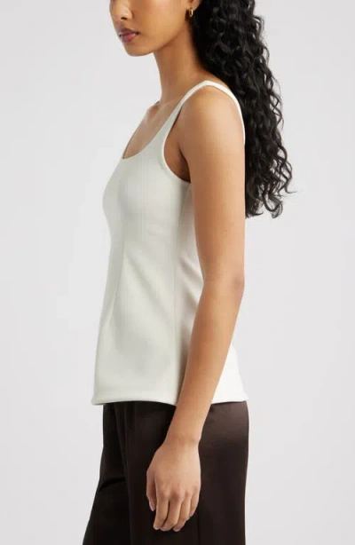 Open Edit Flared Tank In White