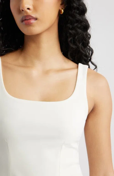 Open Edit Flared Tank In White