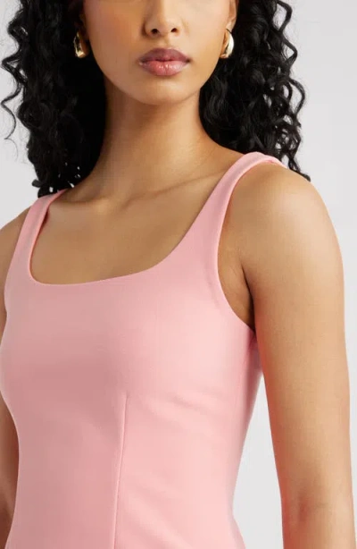 Open Edit Flared Tank In Pink
