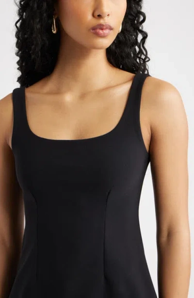 Open Edit Flared Tank In Black