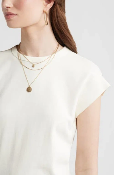 Treasure & Bond Drop Shoulder T-shirt In White