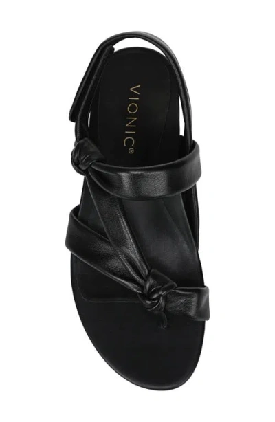 Vionic Geneva Strappy Sandal In Black