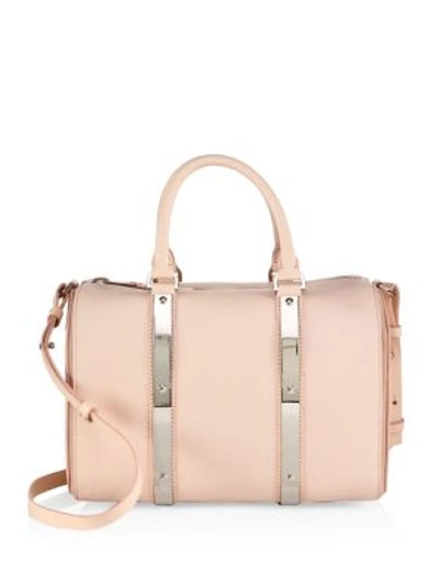 Sophie Hulme Charlton Leather Bowling Bag In Blossom Pink