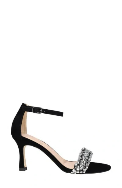 Pelle Moda Heidy Ankle Strap Sandal In Black