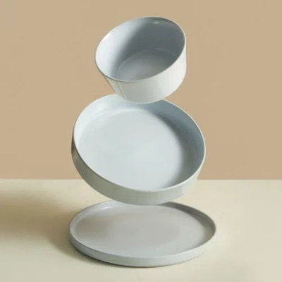 Stone Lain Celina 24pc Stoneware Dinnerware Set In White