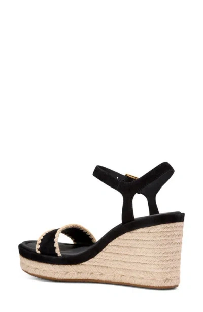 Cole Haan Cloudfeel Asbury Espadrille Wedge Sandals In Black