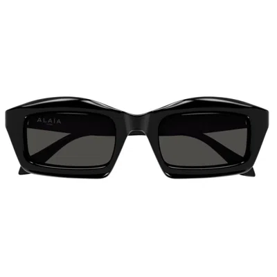 Alaïa Rectangular Sunglasses In Black