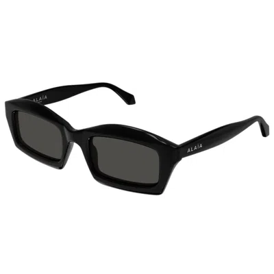 Alaïa Rectangular Sunglasses In Black