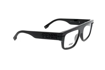 Fendi Rectangular-frame Glasses In Black