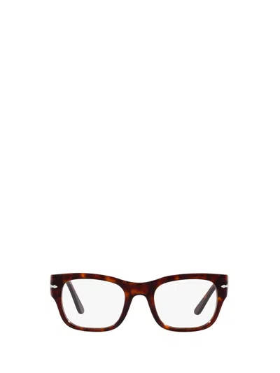Persol Rectangular Frame Glasses In Brown