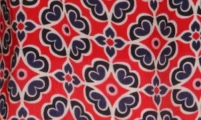 Apny Print Cap Sleeve Shell In Multi