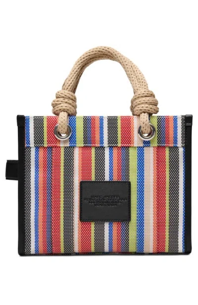 Marc Jacobs The Small Stripe Mesh Tote In Multi