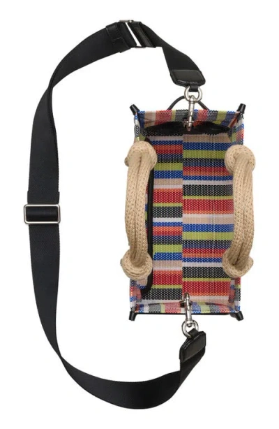 Marc Jacobs The Small Stripe Mesh Tote In Multi