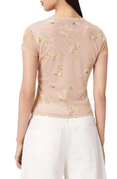 Allsaints Ellie Mesh T-shirt In Multi